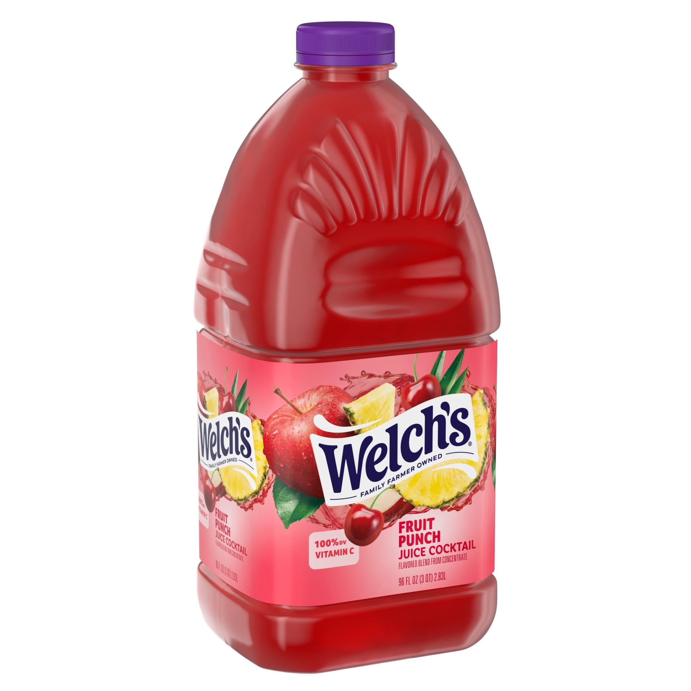 Welch's Fruit Punch Juice Cocktail Pulp-Free 96 fl oz Bottle