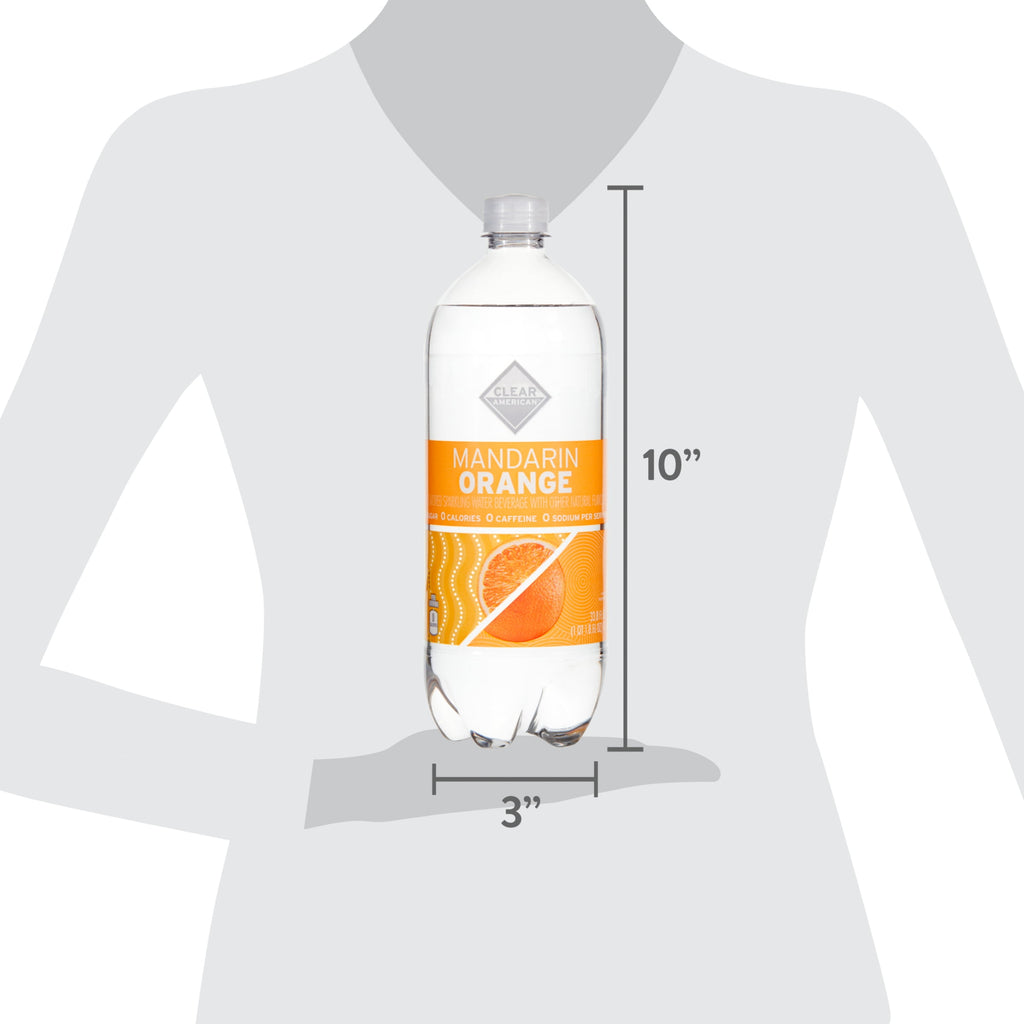 Clear American Mandarin Orange Sparkling Water 33.8 fl oz