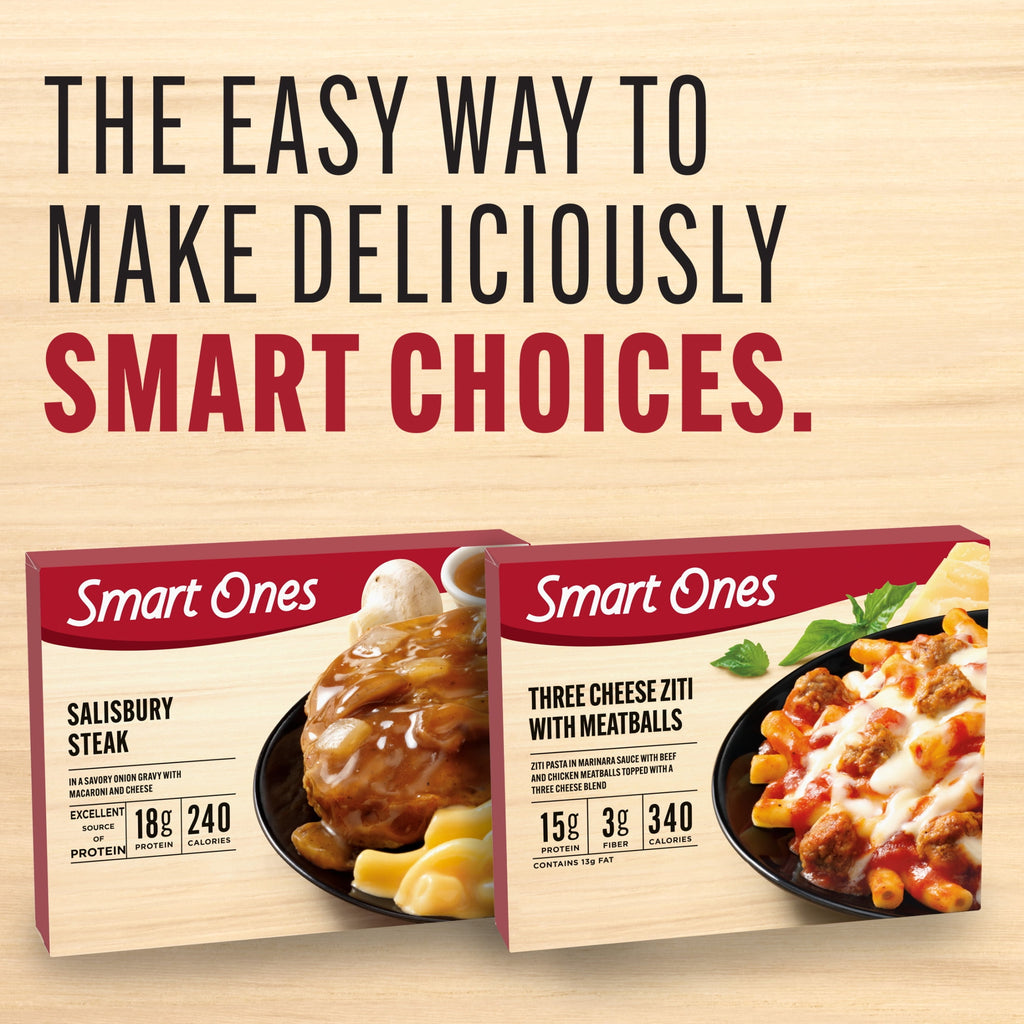 Smart Ones Three Cheese Ziti With Meatballs Frozen Meal 9 Oz