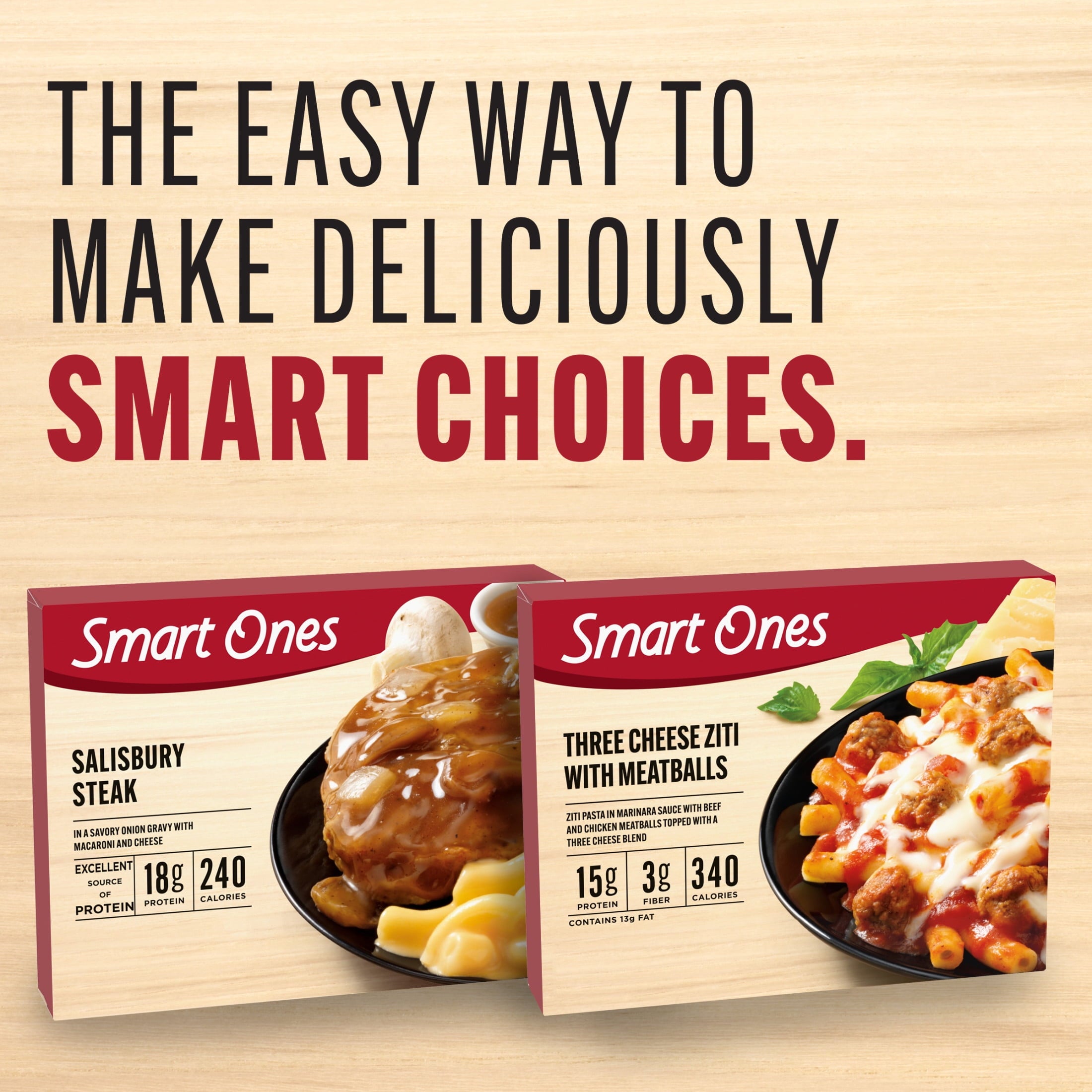 Smart Ones Three Cheese Ziti With Meatballs Frozen Meal 9 Oz