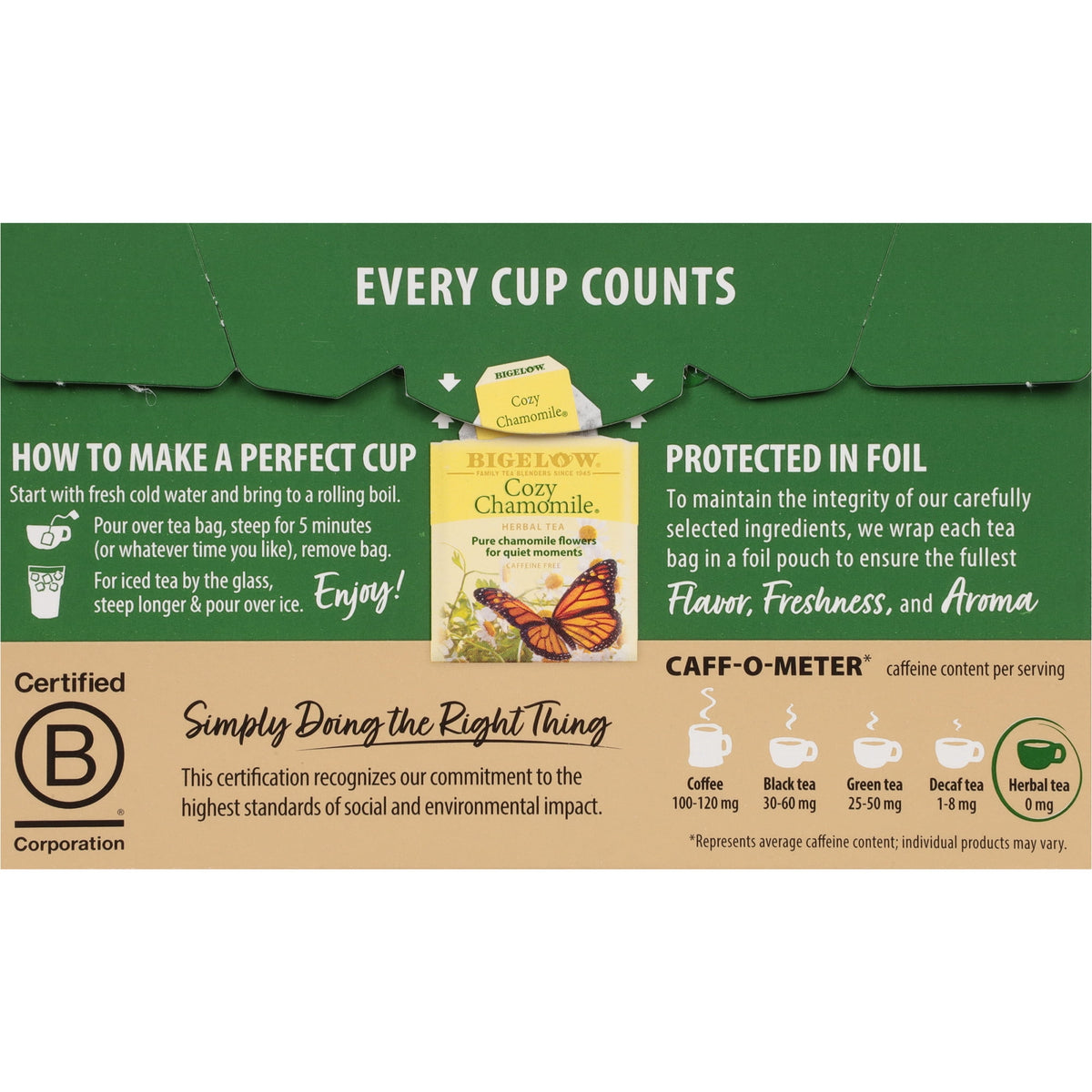 Bigelow Tea Assorted Herbal Caffeine-Free Tea Bags 1.03 oz 18 Count