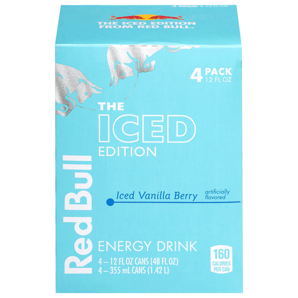 Red Bull Winter Edition Iced Vanilla Berry Energy Drink 12 fl oz 4 Pack Cans