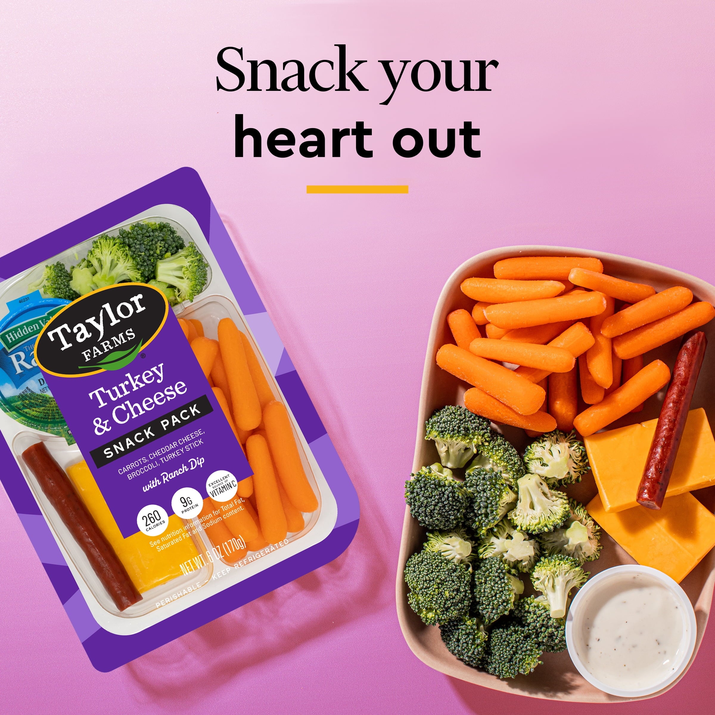 Turkey & Cheddar Snack Tray 6 Oz