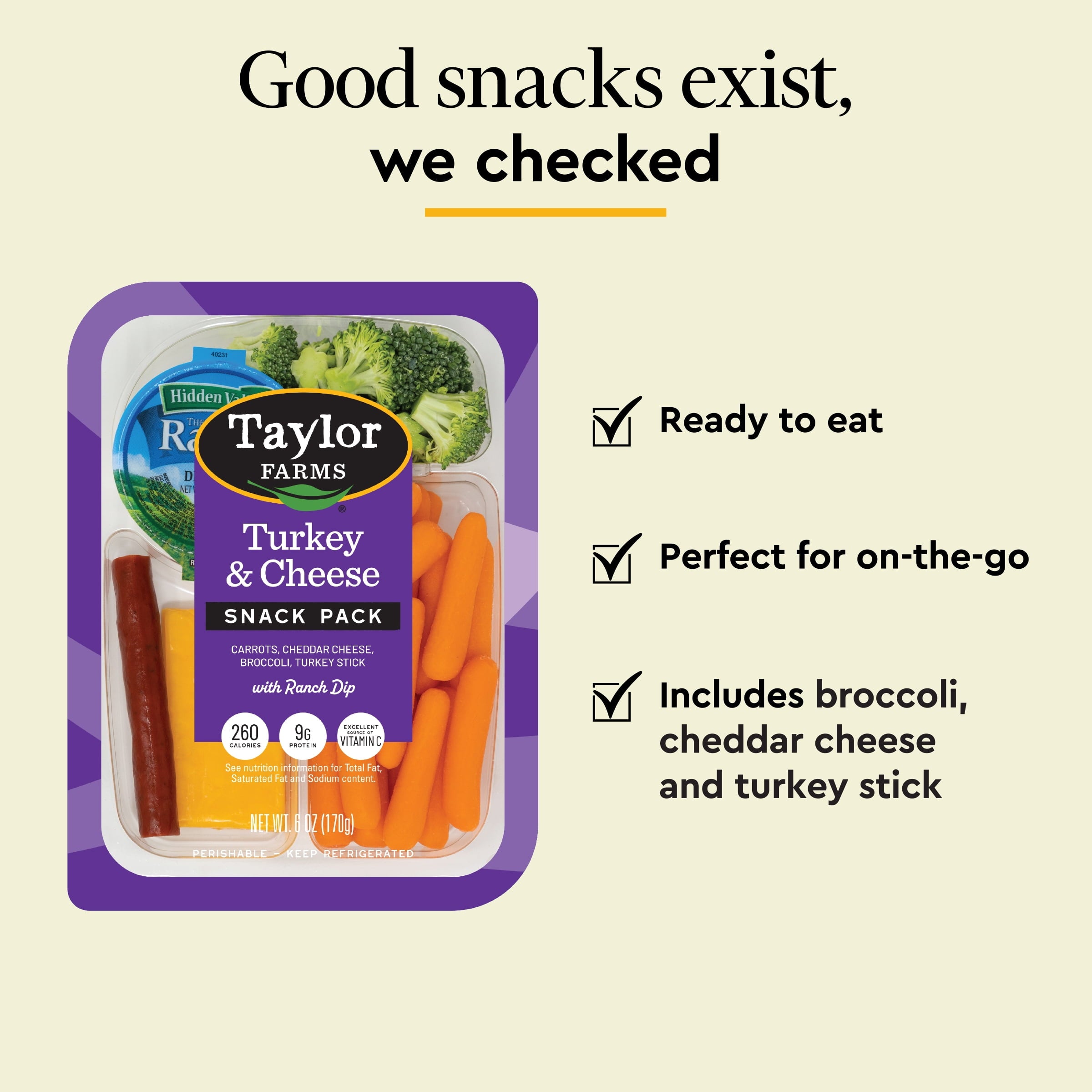 Turkey & Cheddar Snack Tray 6 Oz