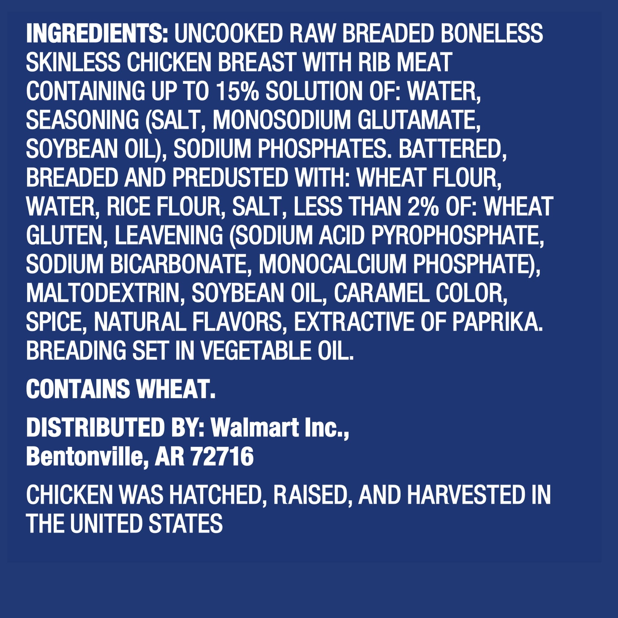 Great Value Famous Chicken Fillets Frozen 3 Lb 18g Protein