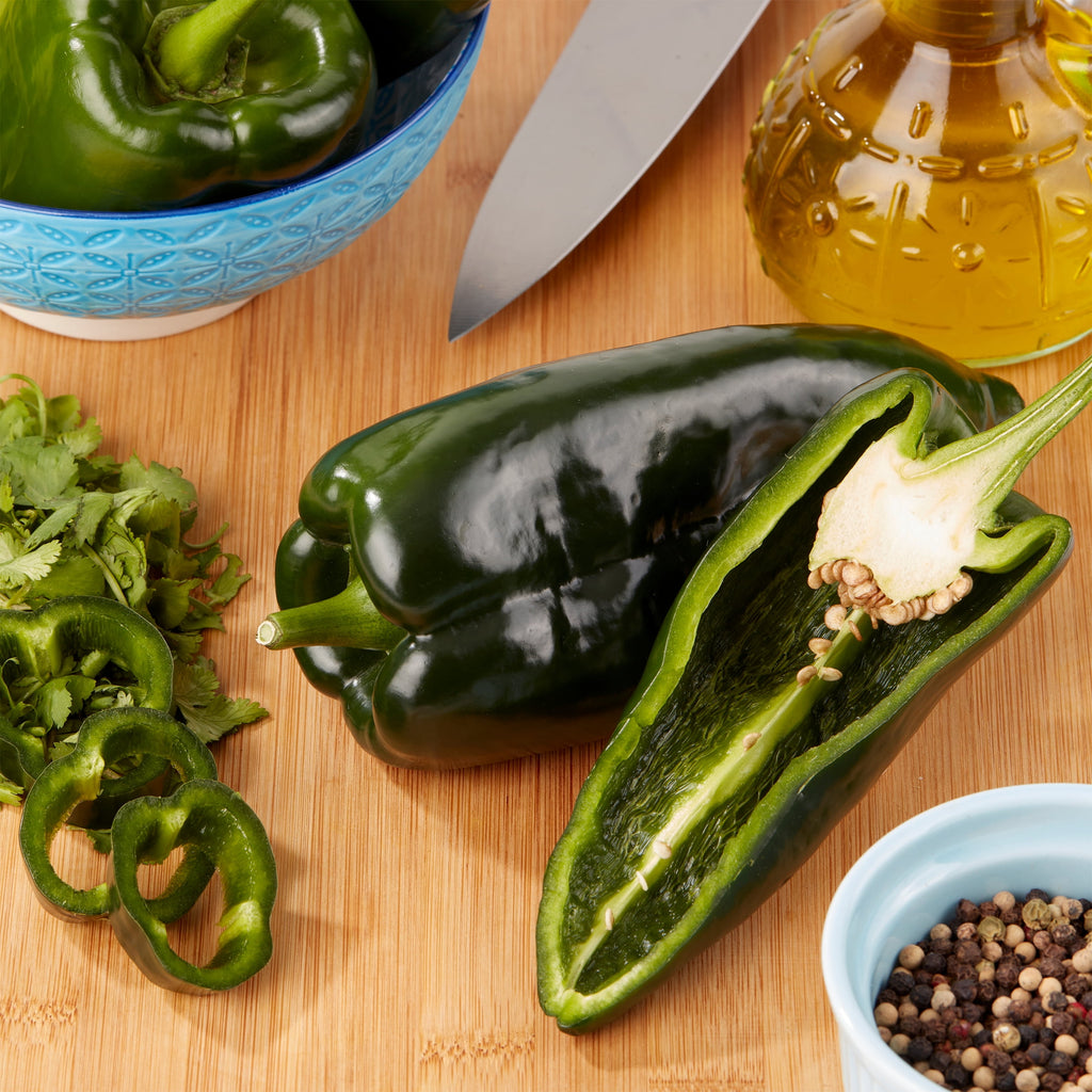 Fresh Poblano Peppers 16 Oz