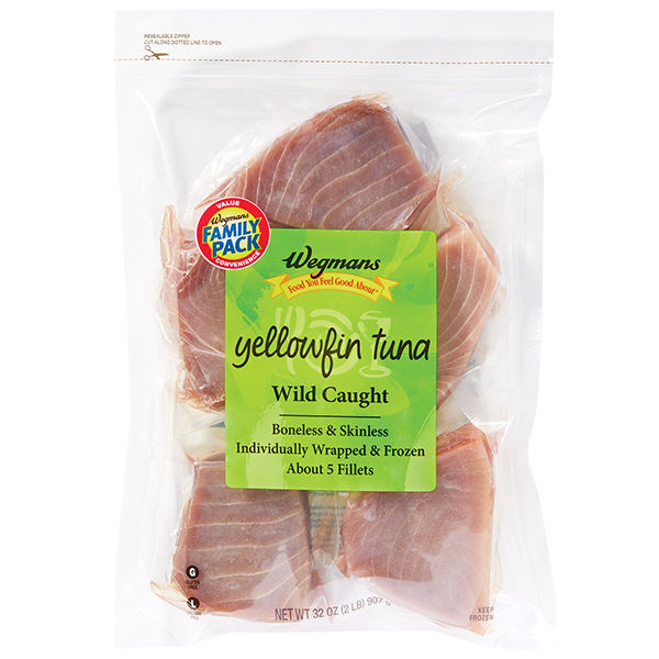 Wegmans Frozen Wild Caught Yellowfin Tuna Family Pack 32 Oz