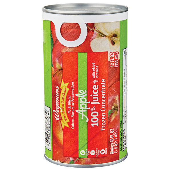 Wegmans 100% Juice Apple Frozen Concentrate 48 Fl Oz