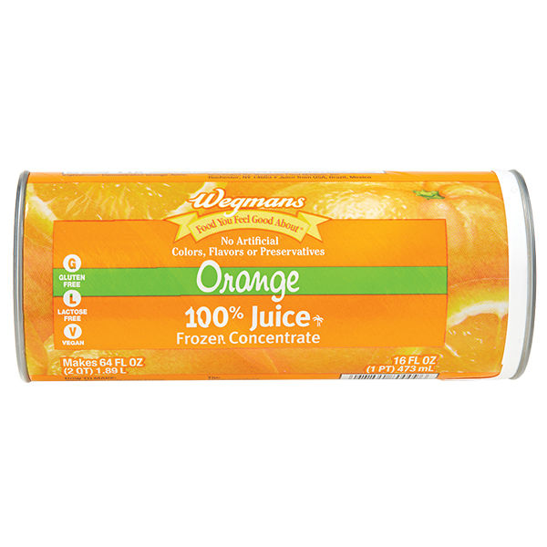 Wegmans Frozen Concentrate Orange 100% Juice 16 Fl Oz