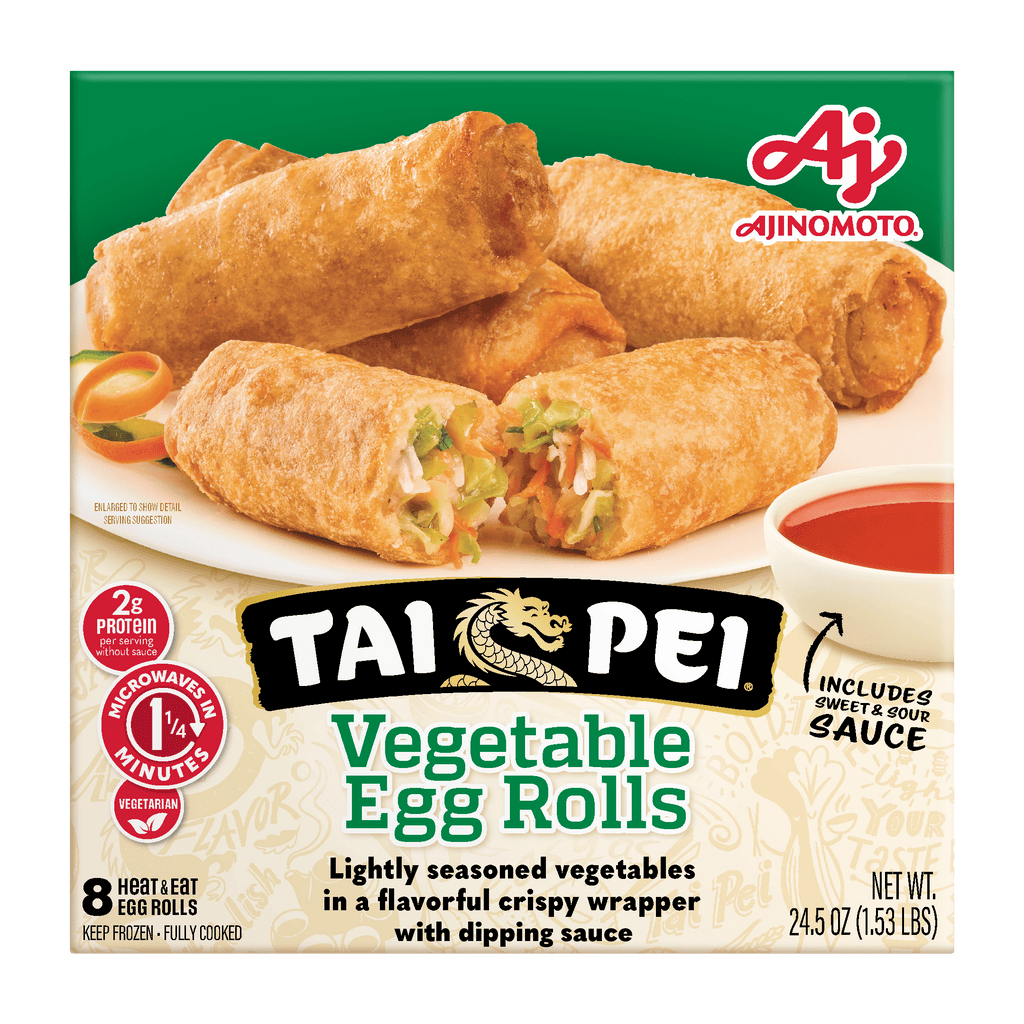 Tai Pei Vegetable Egg Rolls Frozen Asian Appetizer 24.5 Oz