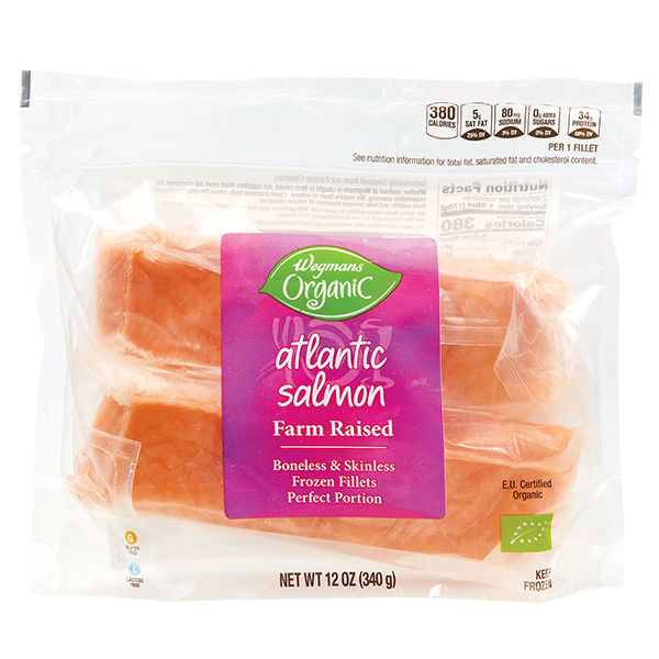 Wegmans Organic Atlantic Salmon 12 Oz