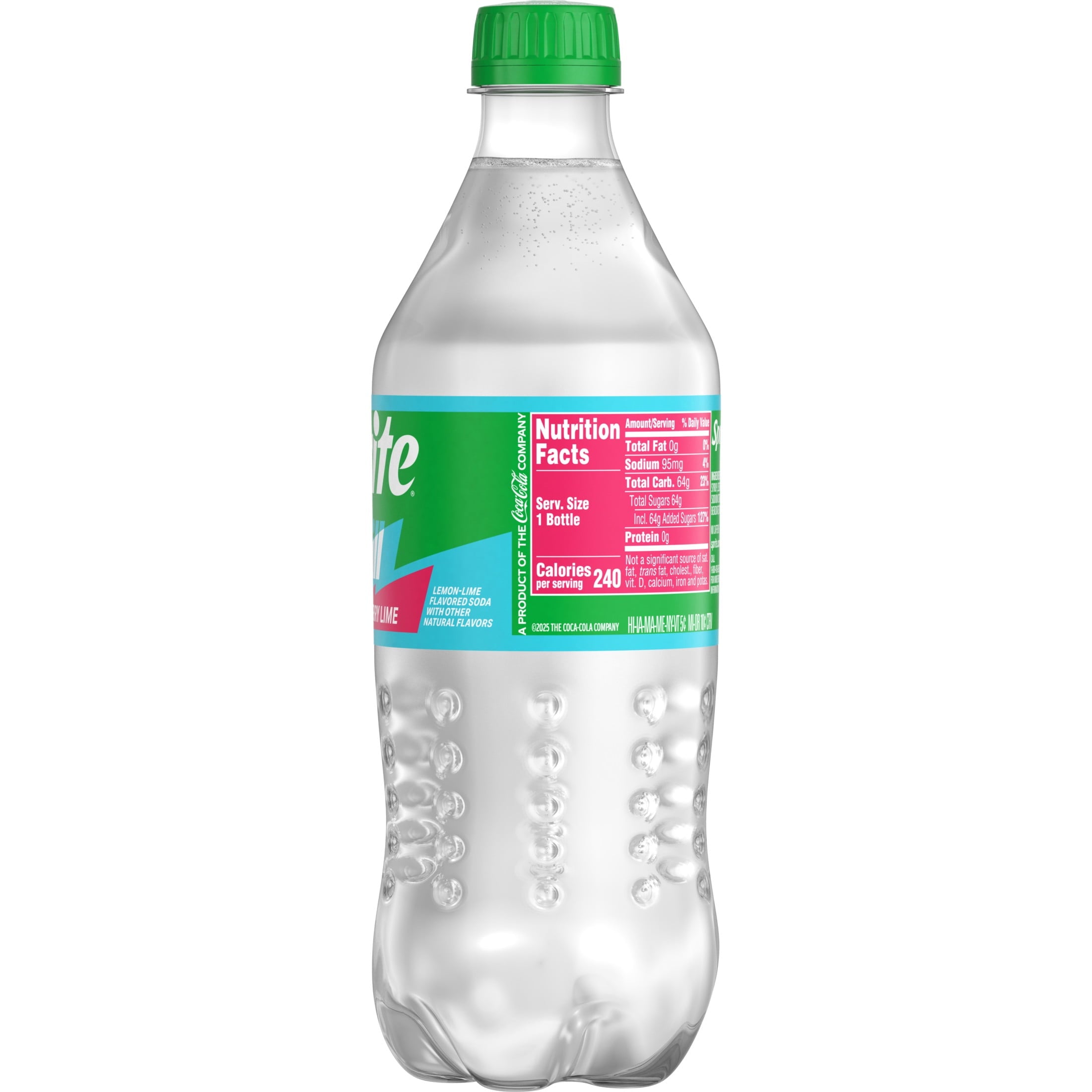Sprite Chill Cherry-Lime Caffeine Free Soda Pop Bottle 20 Fl Oz