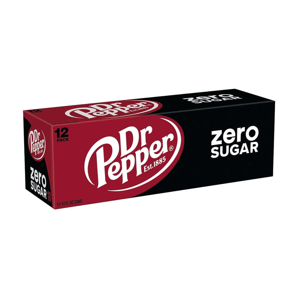 Zero Sugar Soda Pop Cans 12 Fl Oz 12 Pack Dr Pepper