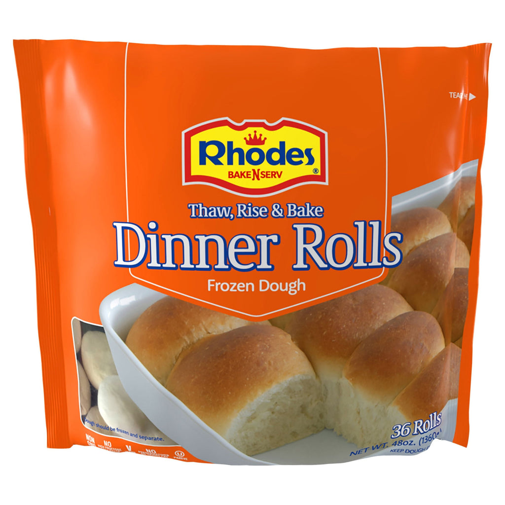 Rhodes Bake-N-Serv Yeast Dinner Rolls Frozen 3 Lbs 36 Count