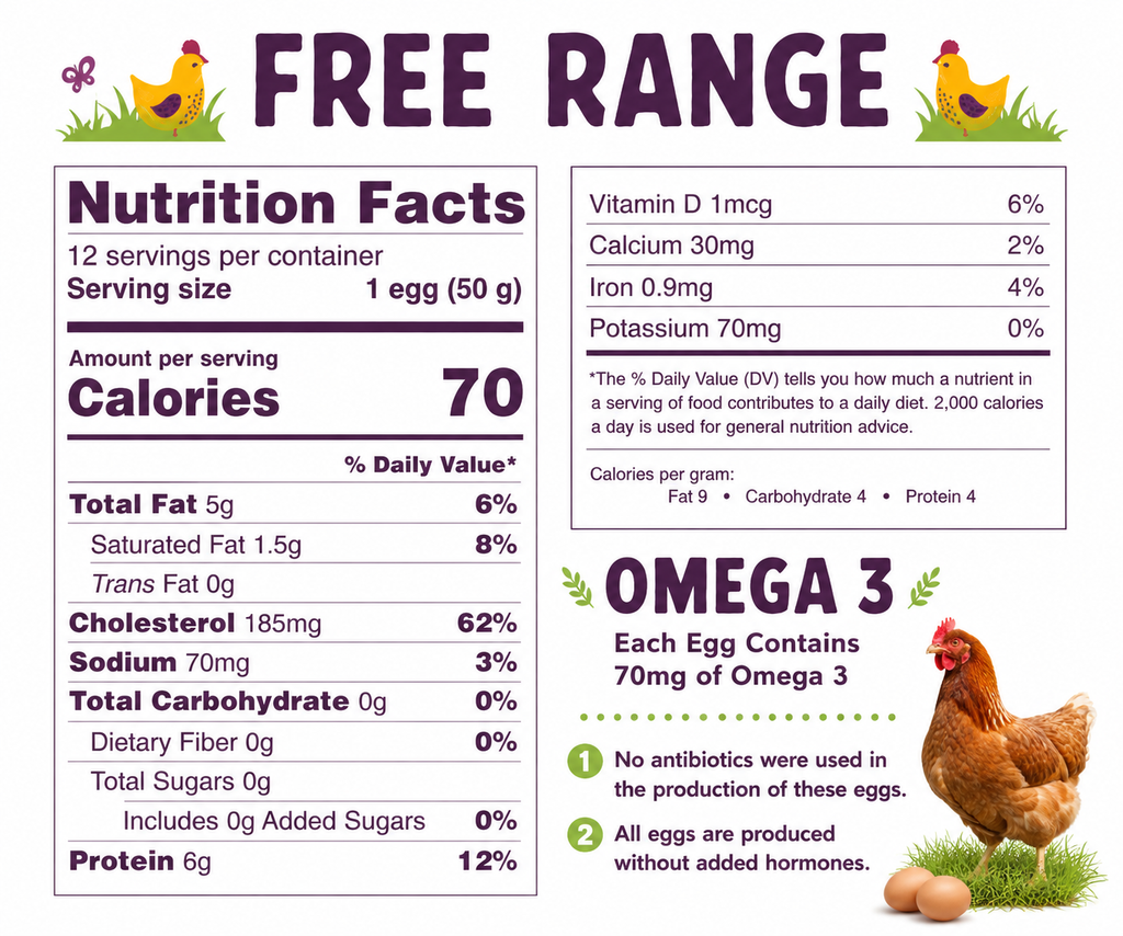 Nellie’s Free-Range Large Brown Eggs, Grade A, 12 Count