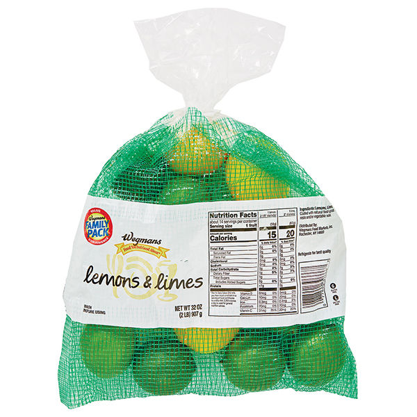 Wegmans Lemons & Limes Bagged 2 Lb