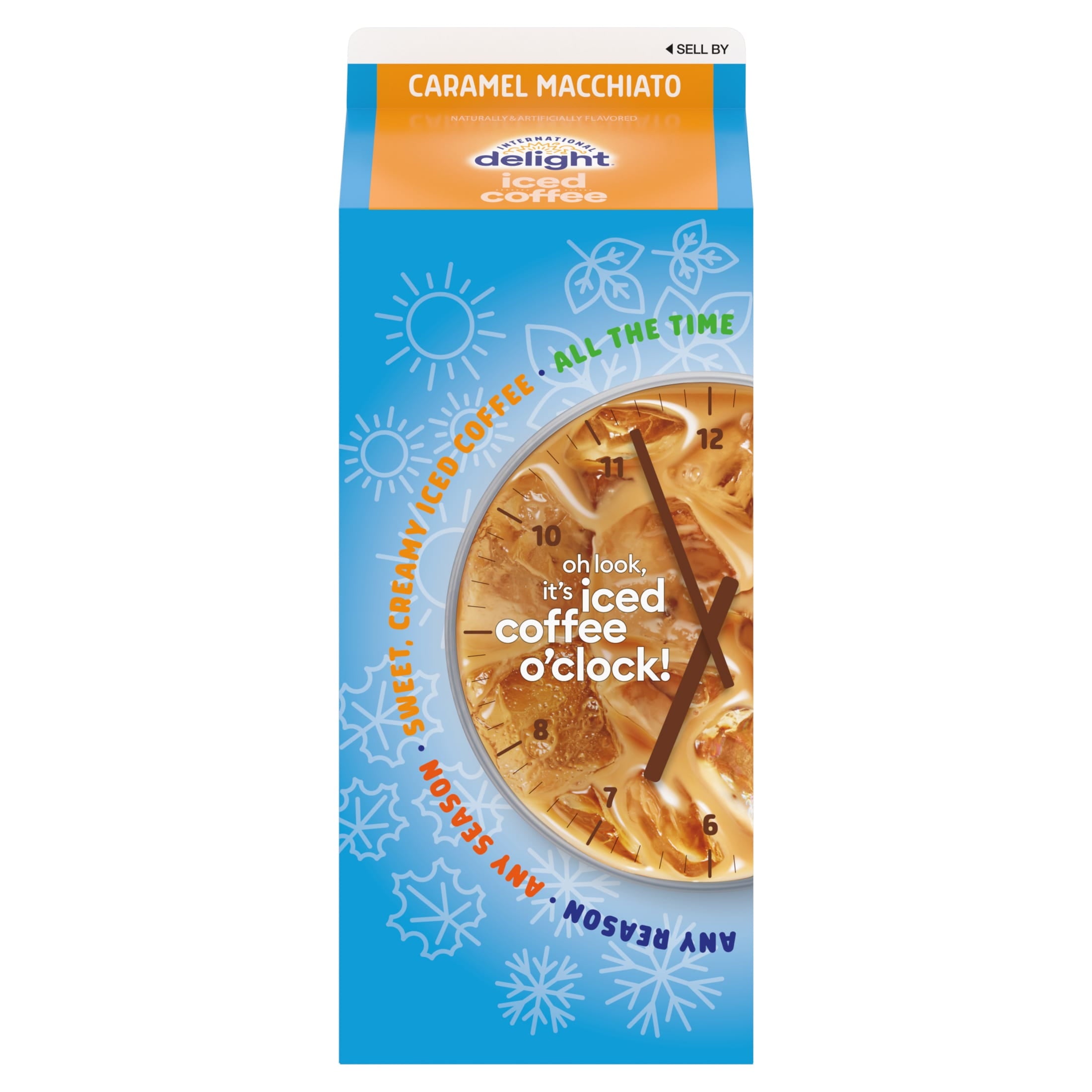 International Delight Caramel Macchiato Naturally Caffeinated Medium-Light Roast Iced Coffee 64 fl oz Carton