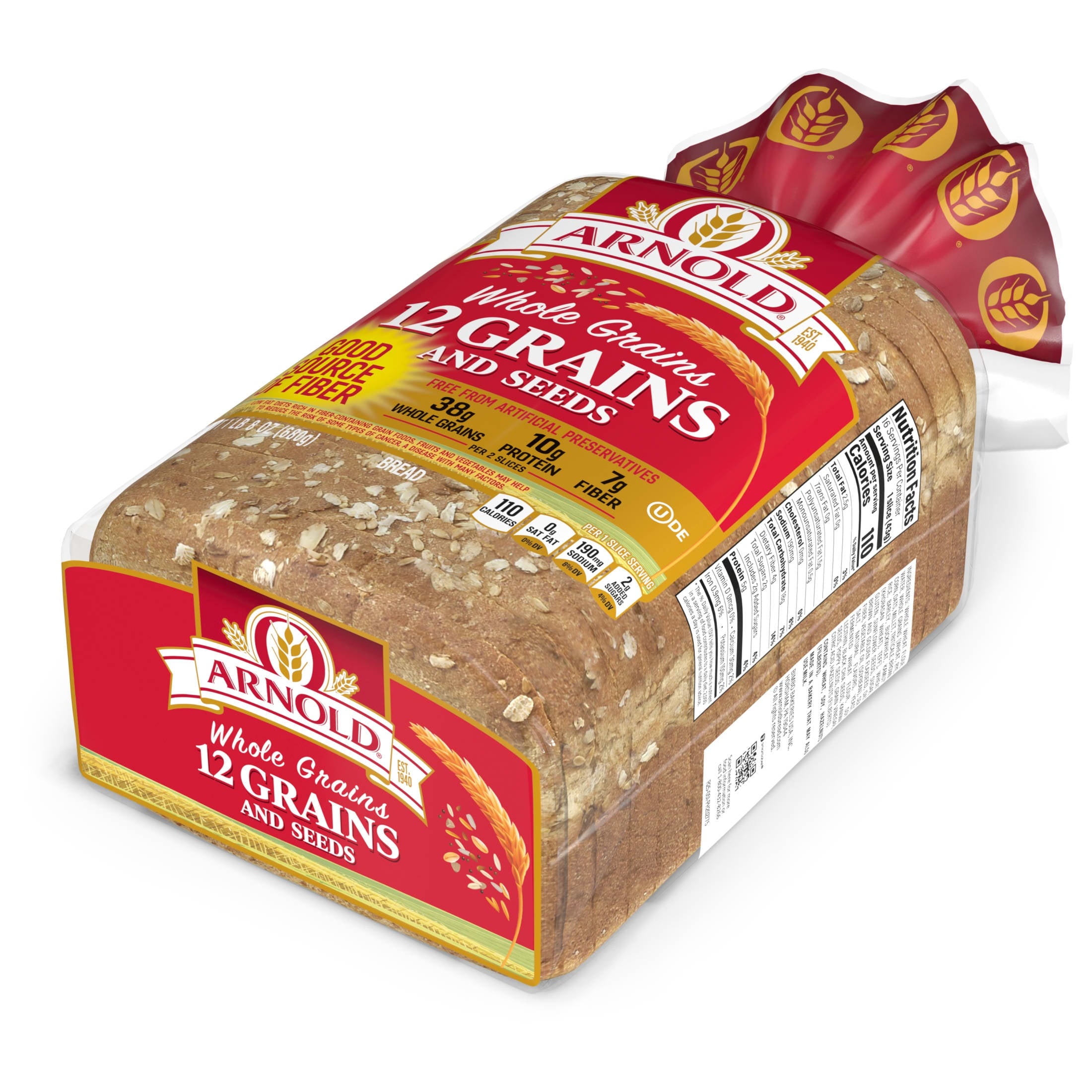 12 Grains and Seeds Bread 24 Oz