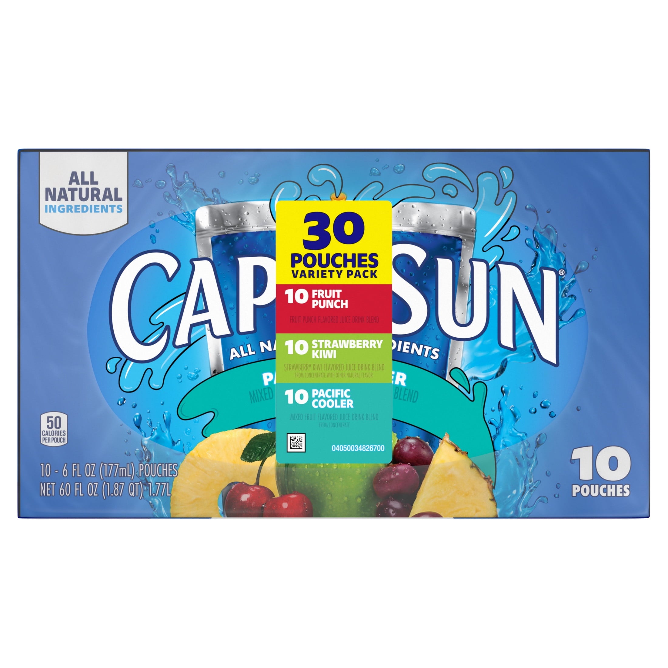 Capri Sun Fruit Punch Variety Juice Drink Blend 6 fl oz 30 Pack