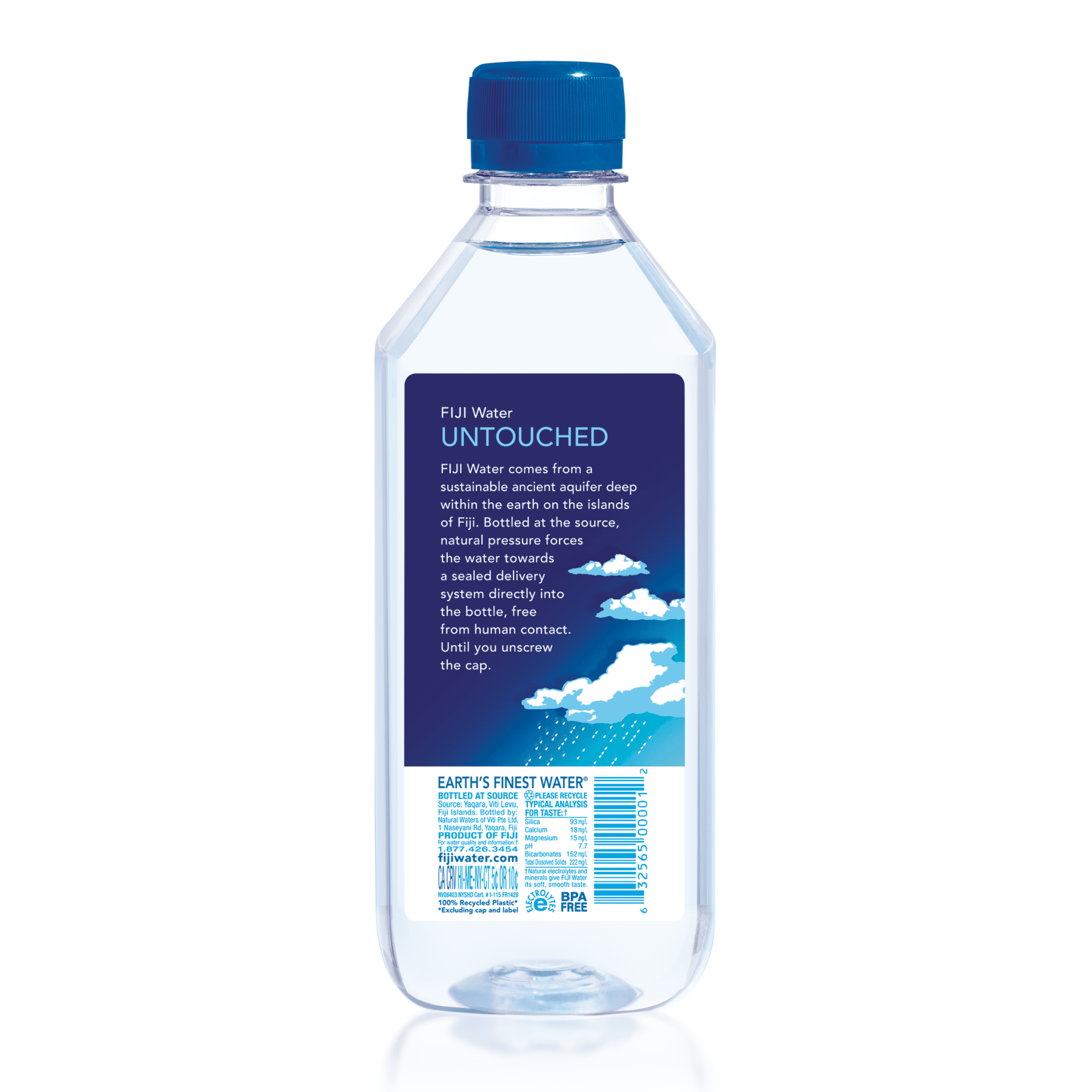 FIJI Natural Artesian Water 16.9 fl oz Plastic Bottles 6 Pack