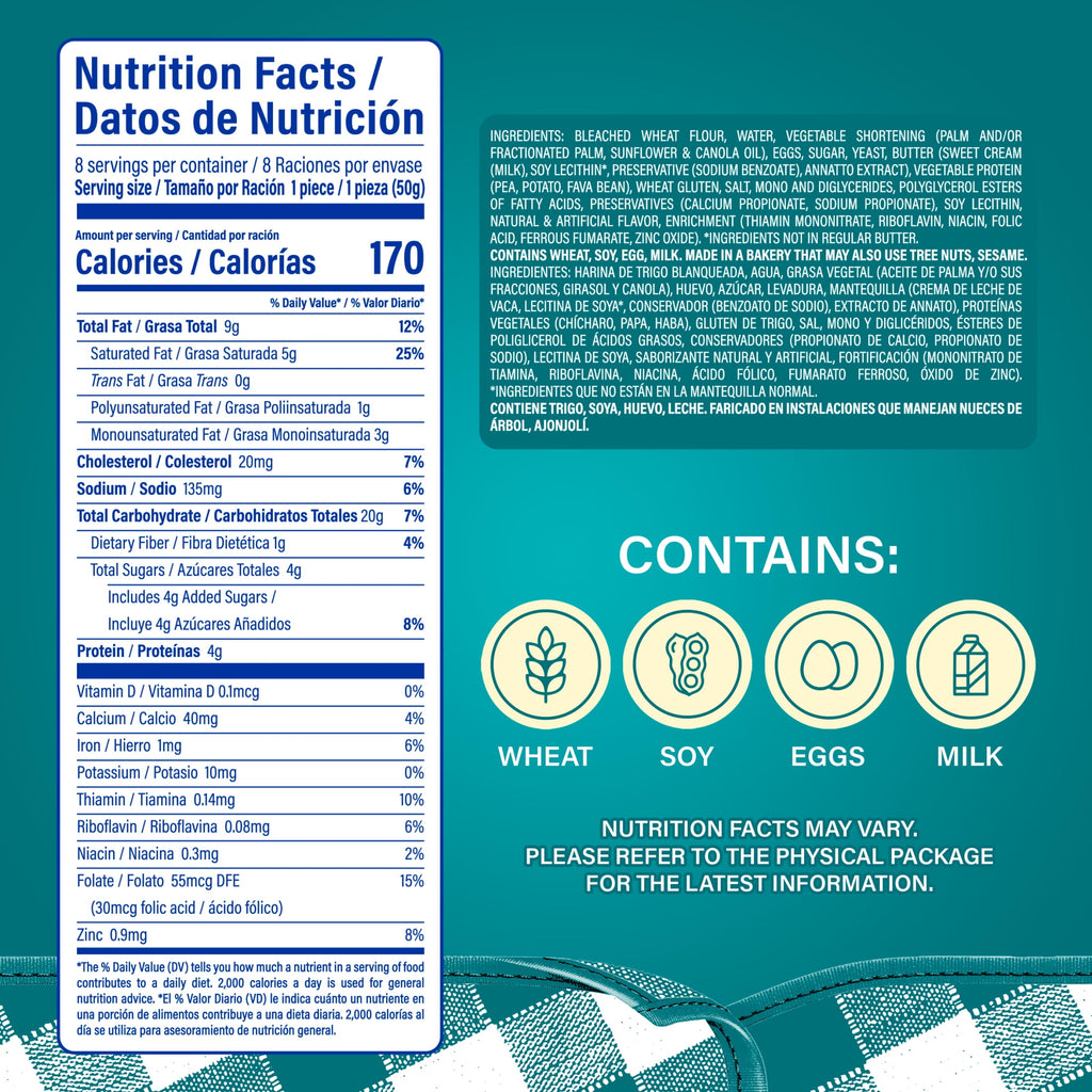 Cuernitos Plain Croissants 14.08 Oz 8 Count Bimbo