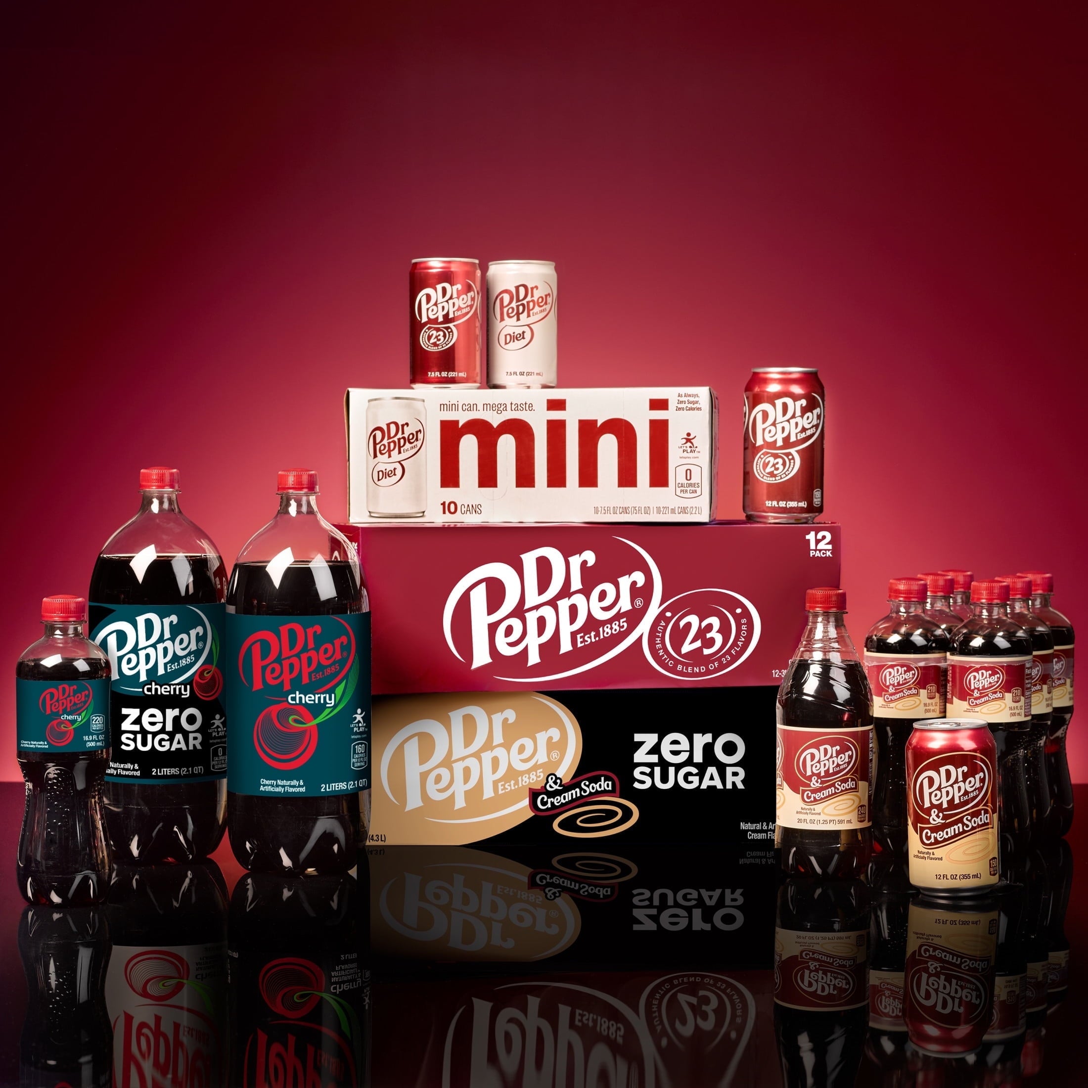 Dr Pepper Soda Pop Bottles 12 Fl Oz 8 Pack