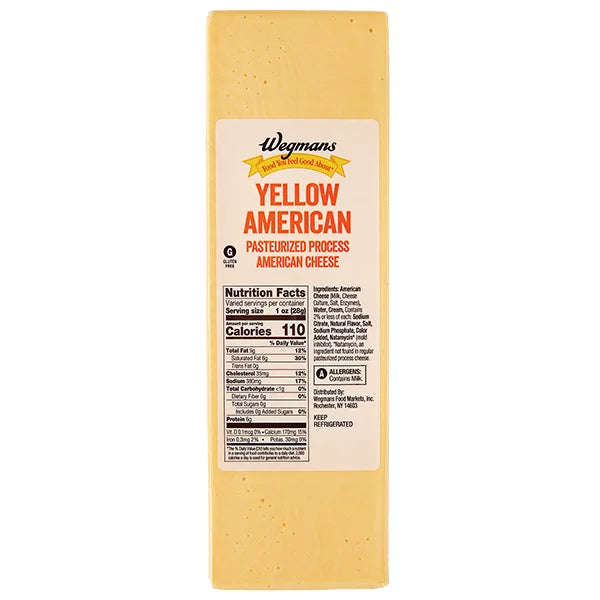 Wegmans Pre-Sliced Yellow American Cheese