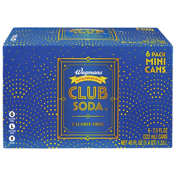 Wegmans Club Soda, 6 Pack
45 fl. oz.