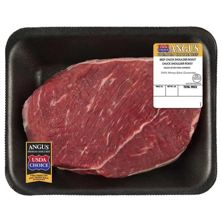 Chuck Boneless Shoulder Roast, Choice Angus Beef, 1 per Tray, Fresh, 1.10 - 2.25 lb