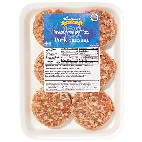 Wegmans Pork Breakfast Sausage-Avg. 0.69 lb