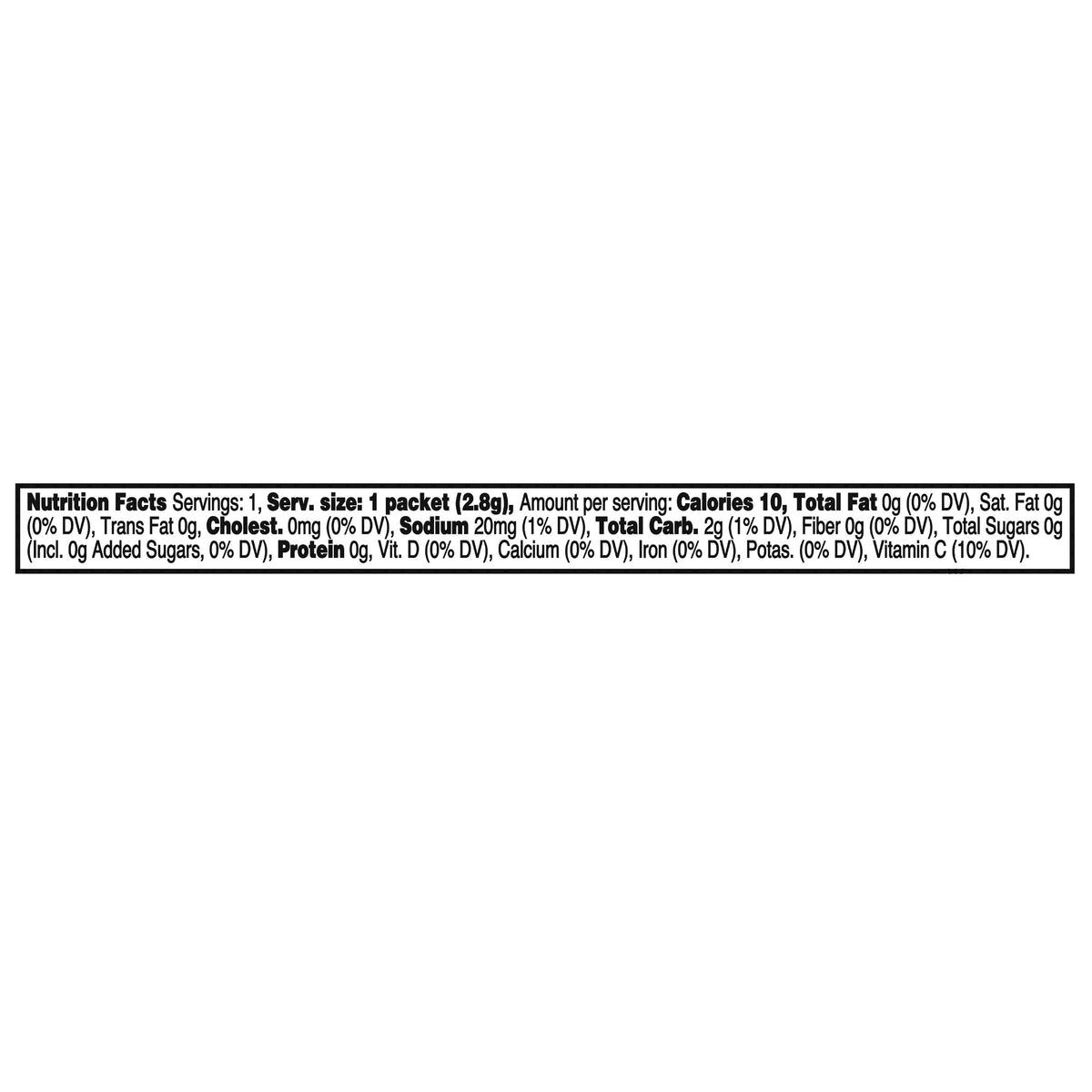 Great Value Sugar-Free Strawberry Mango Powdered Drink Mix 0.1 oz 10 Count
