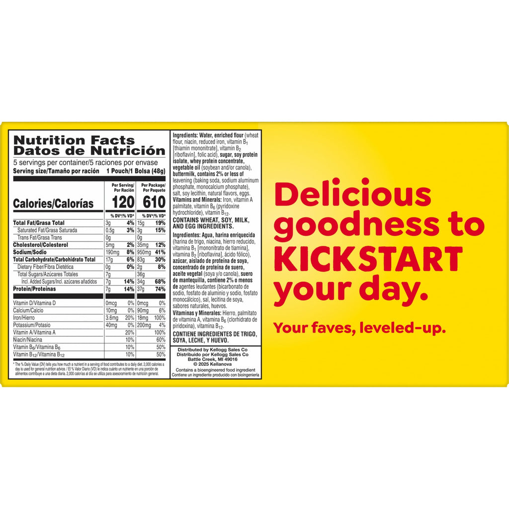 Eggo Protein Minis Buttermilk Vanilla Frozen Pancakes 8.4 Oz 5 Count