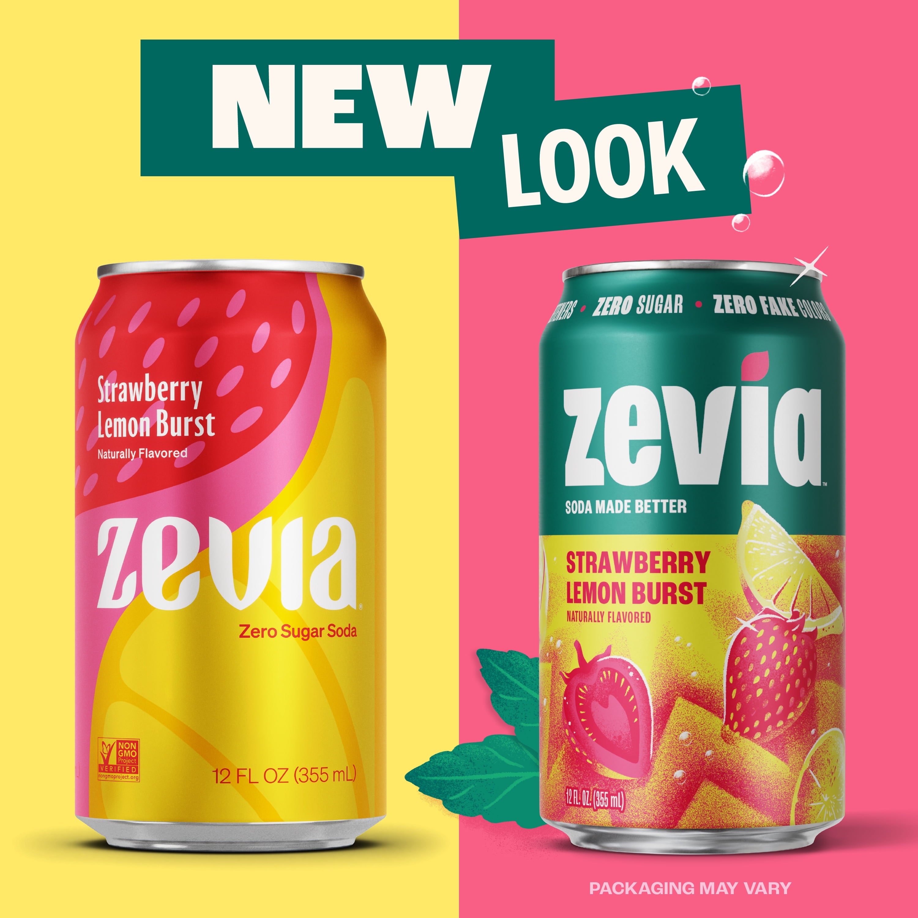 Zevia Zero Sugar Caffeine Free Fruity Variety Soda Pop Cans 12 Fl Oz 8 Pack