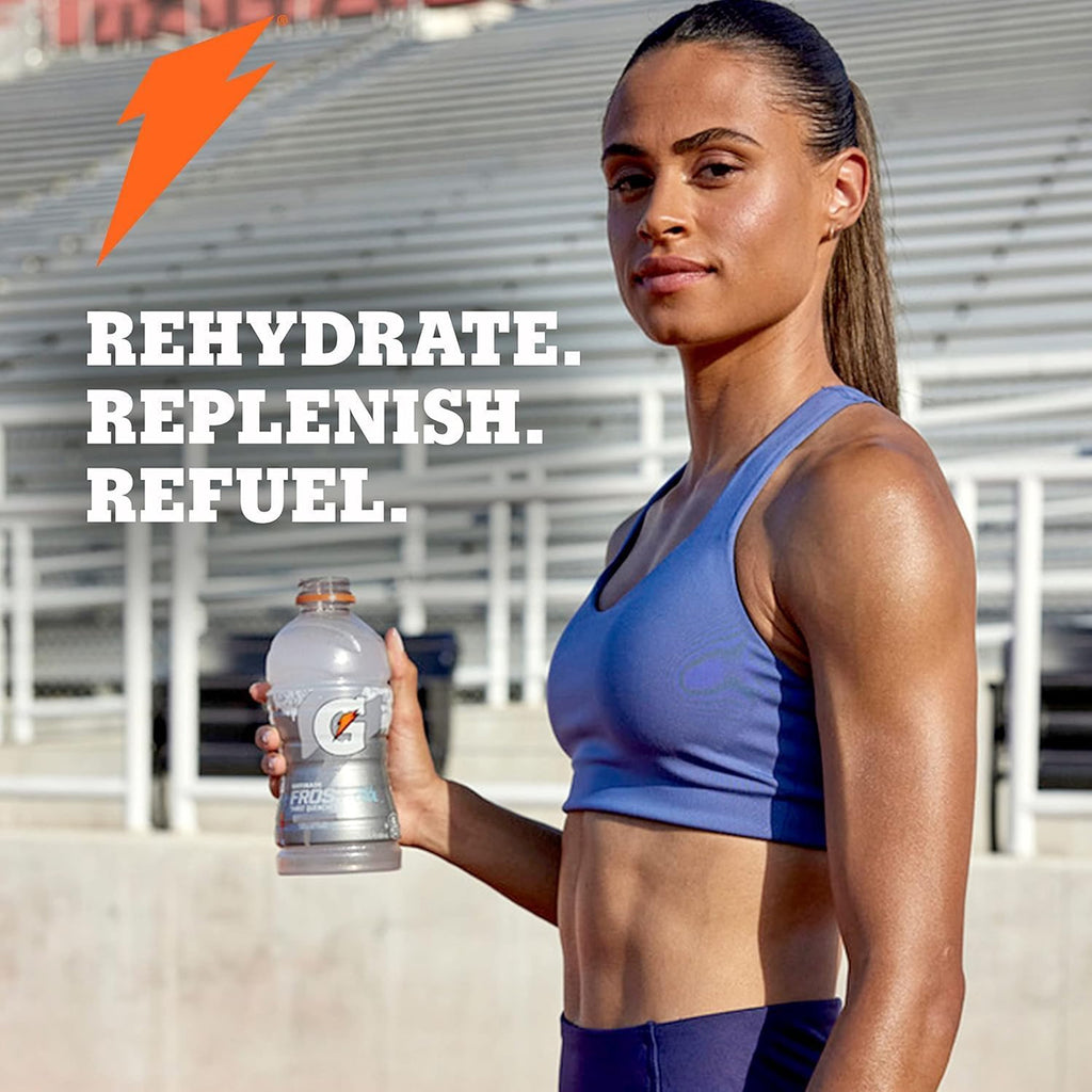 Gatorade Frost Thirst Quencher Glacier Freeze Sports Drink 20 fl oz 8 Count Bottles