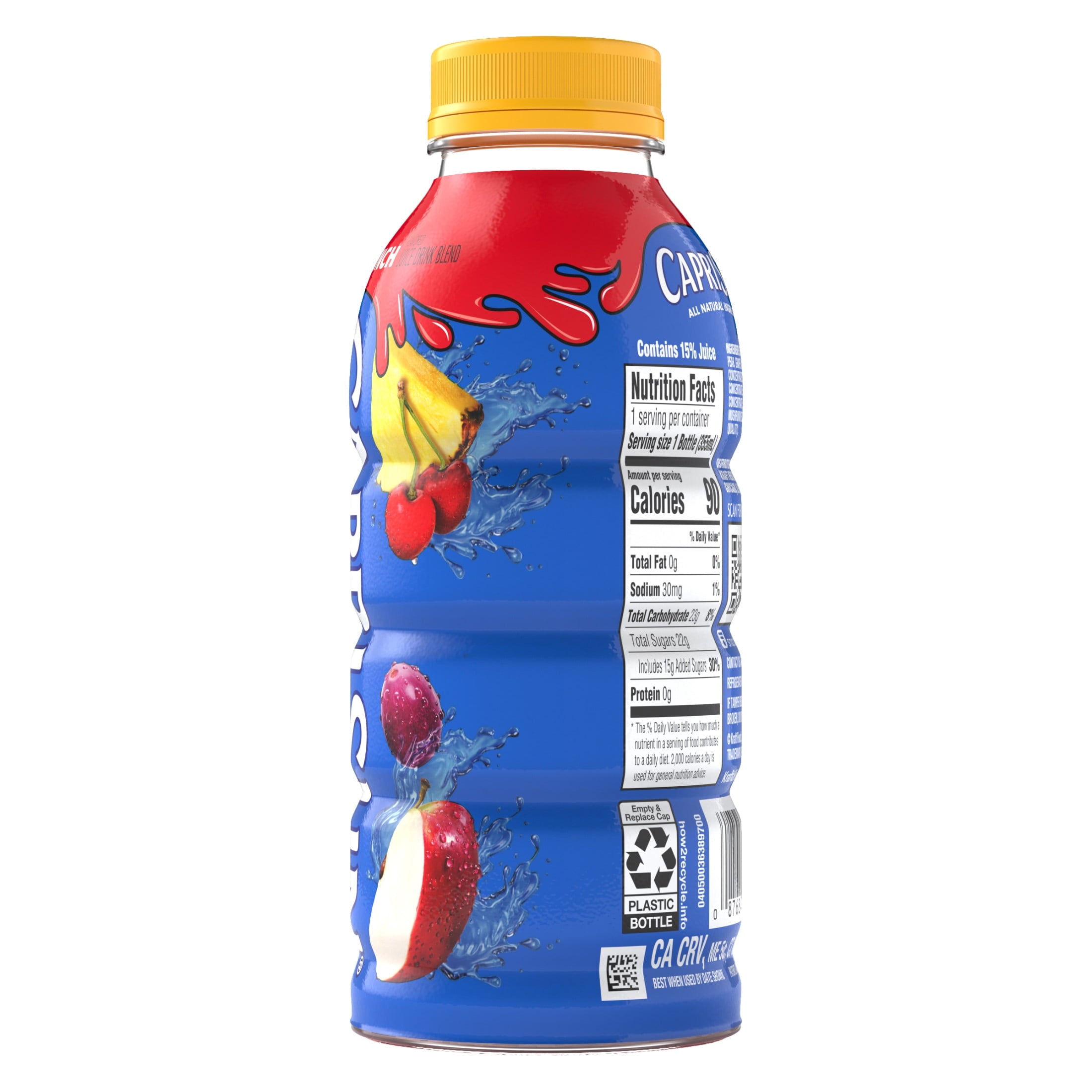 Capri Sun Fruit Punch Flavored Juice Drink Blend 12 fl oz Bottle