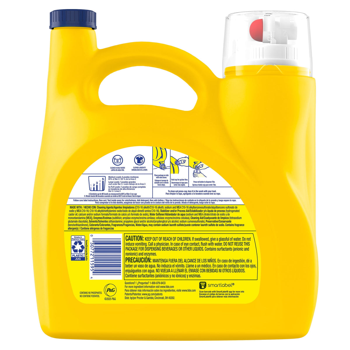 Tide Simply Oxi Boost Plus Febreze Odor Defense Liquid Laundry Detergent Sunny Breeze 129 fl oz 96 Loads