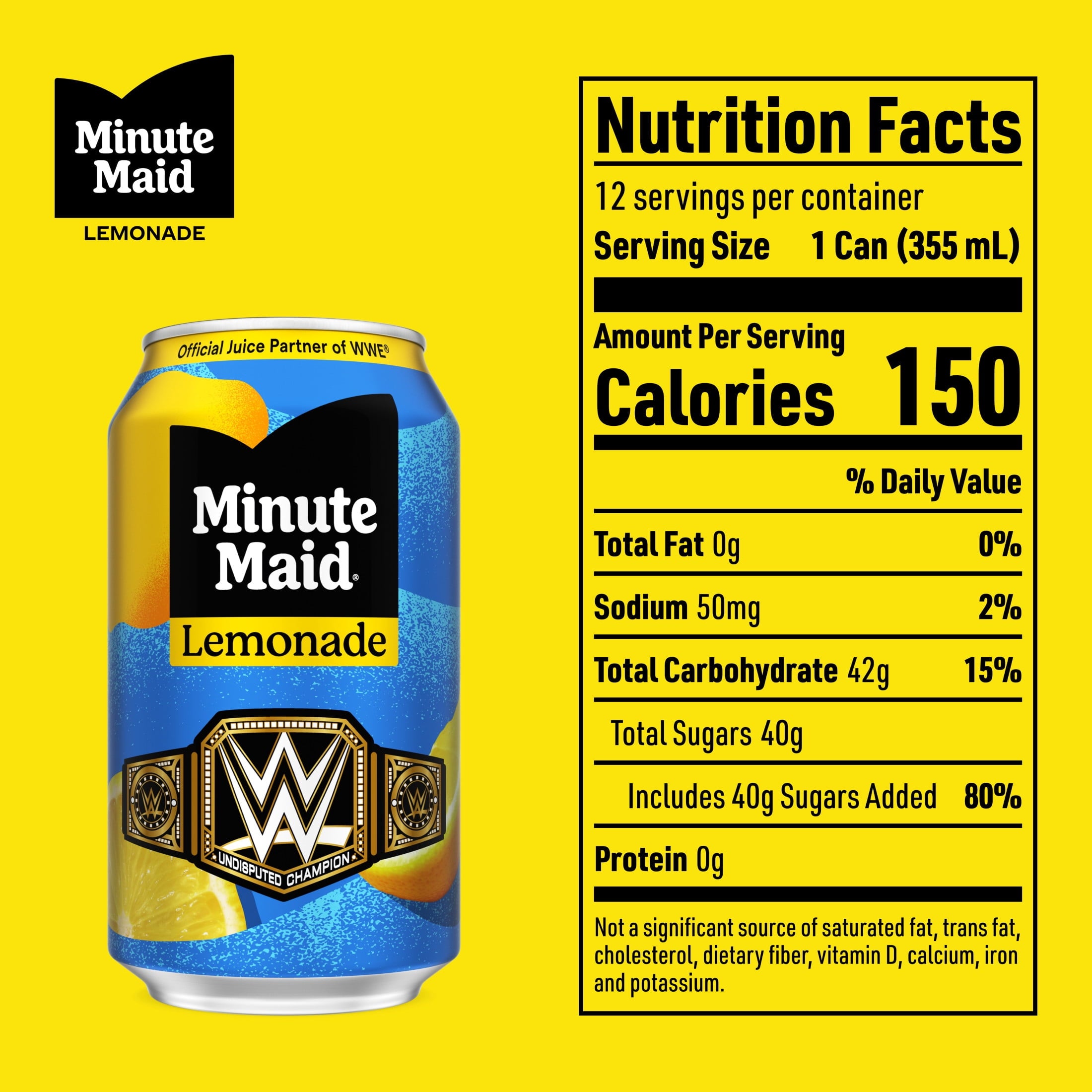 Minute Maid Lemonade Fridge Pack Cans 12 fl oz 12 Pack