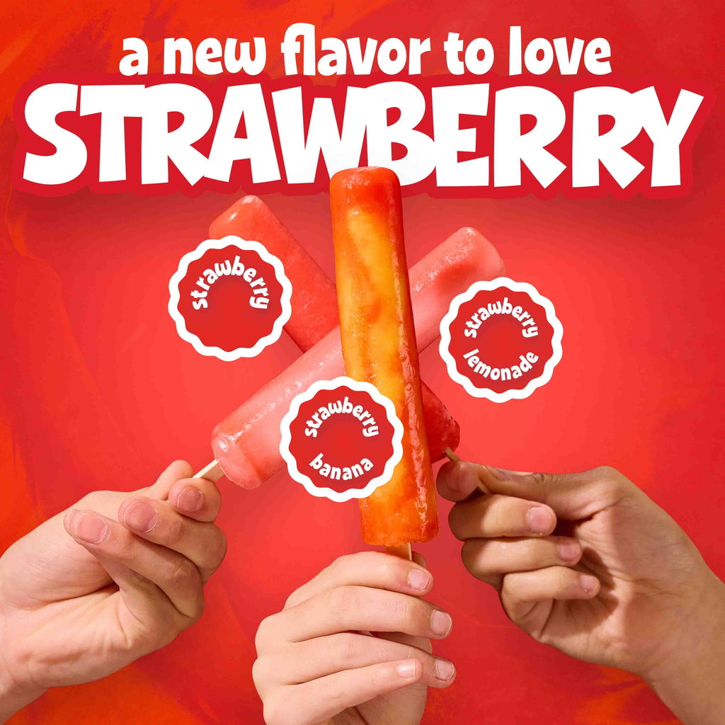 Budget Saver Monster Pops Strawberry Lovers 12 Count 36 Fl Oz