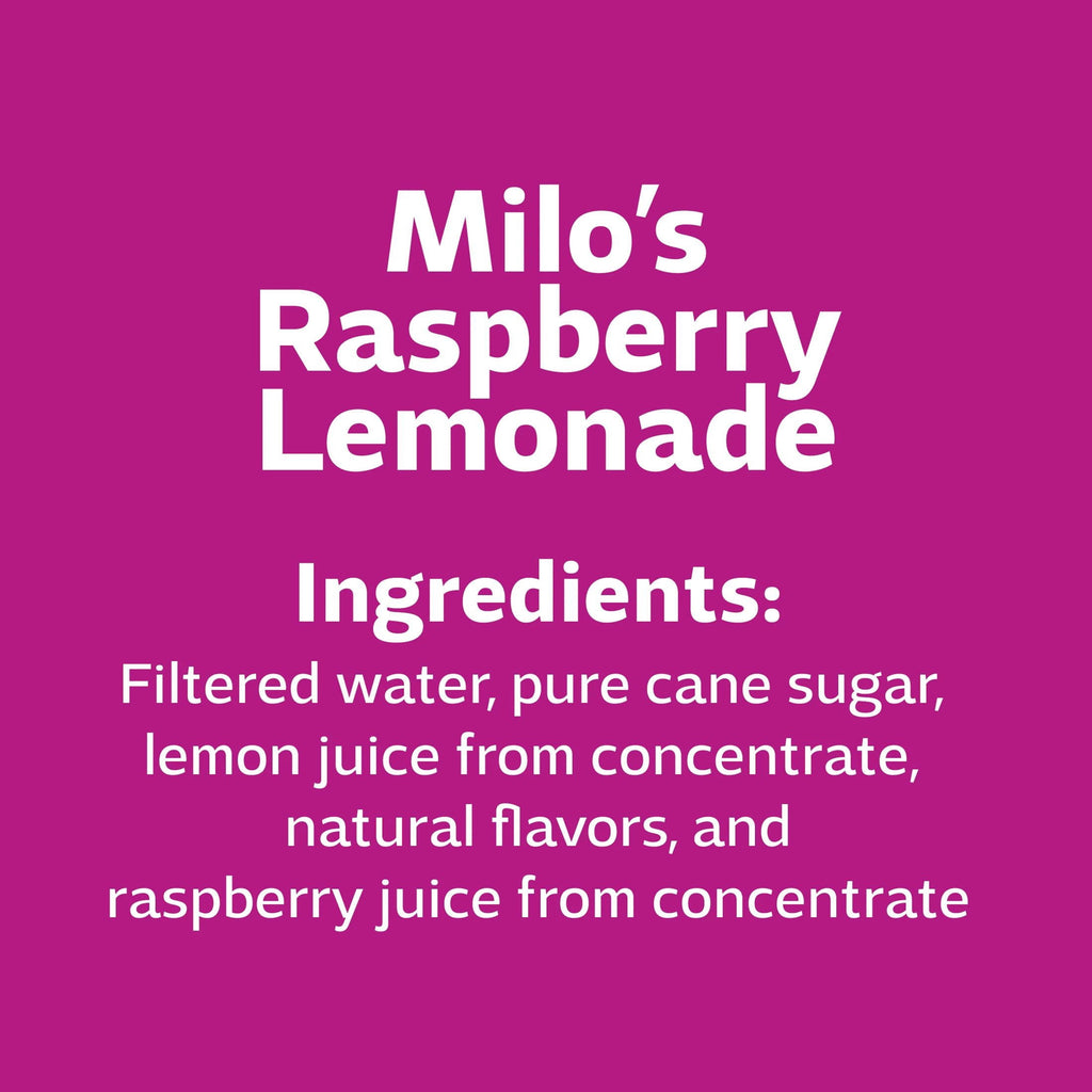 Milo's Raspberry Lemonade Refrigerated Juice Drink 128 fl oz Gallon