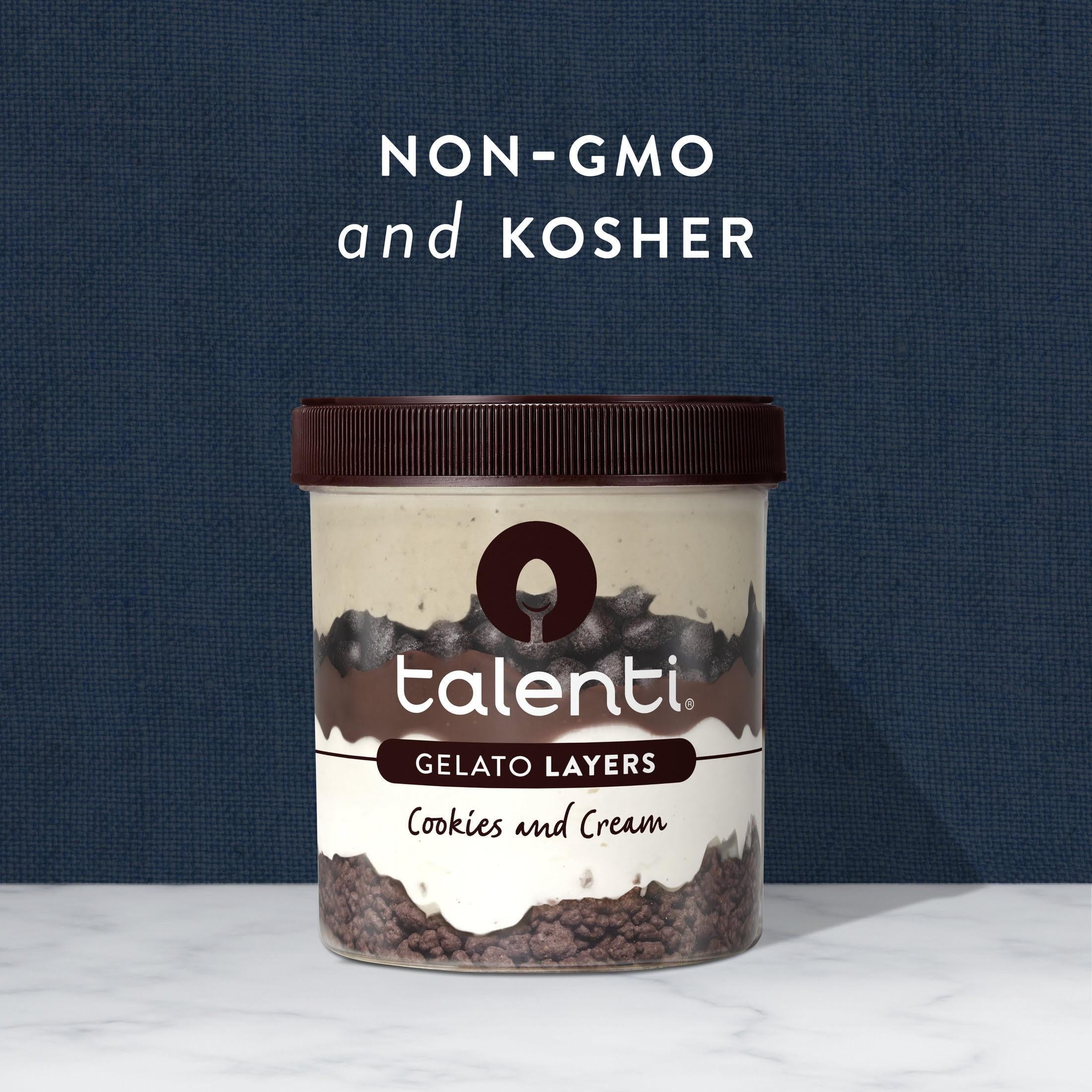 Talenti Gelato Layers Cookies and Cream Frozen Dessert 1 Pint