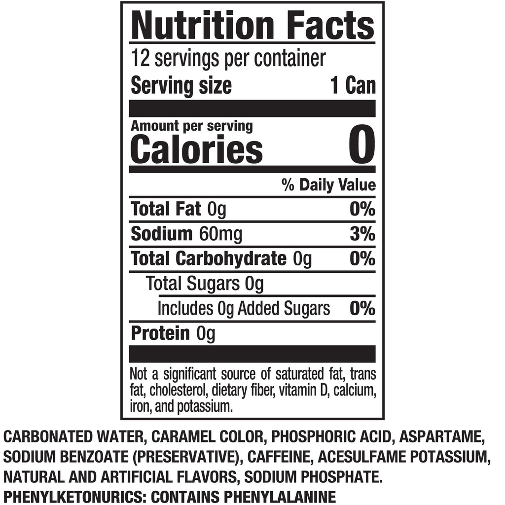 Zero Sugar Soda Pop Cans 12 Fl Oz 12 Pack Dr Pepper