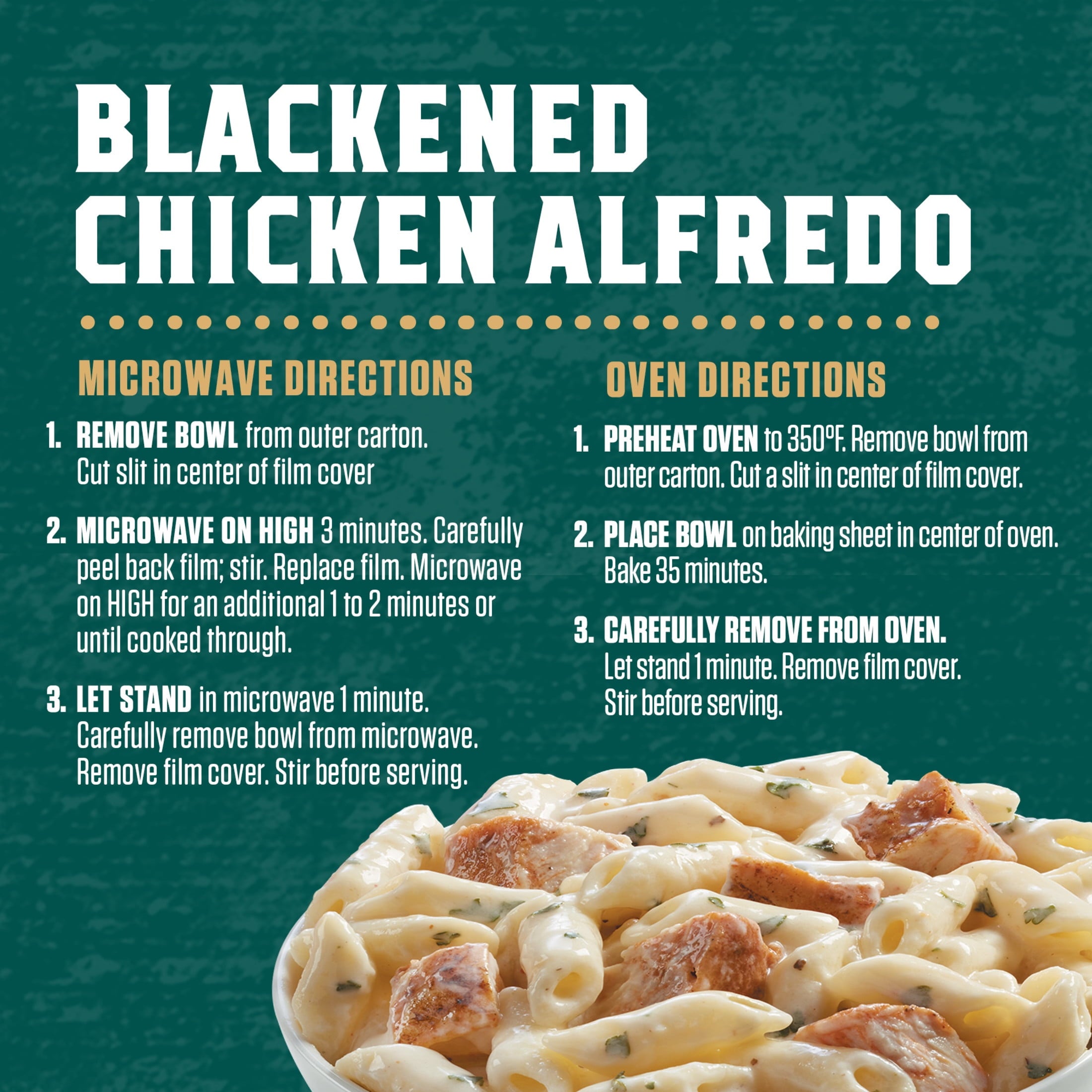 Zatarain's Blackened Chicken Alfredo Frozen Dinner 10.5 Oz