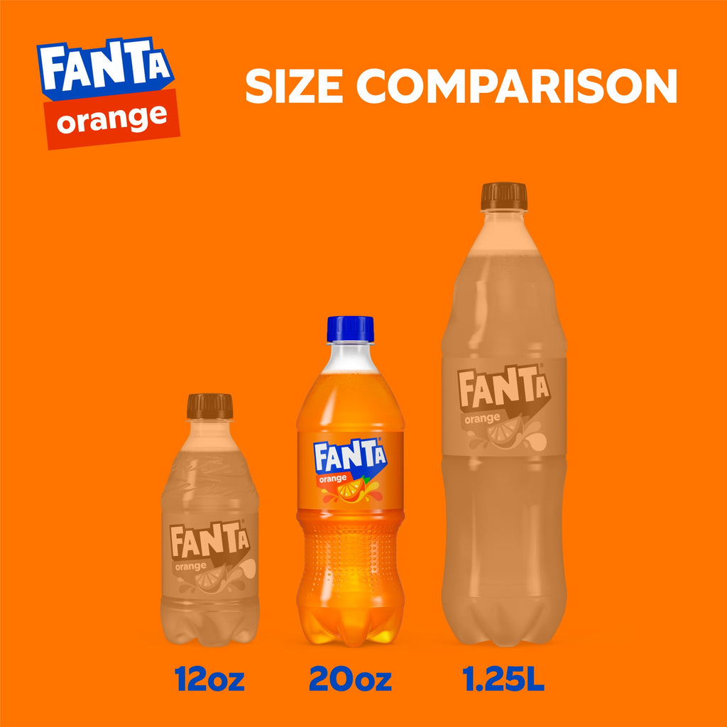 Fanta Orange Soda Pop Bottle 20 Fl Oz