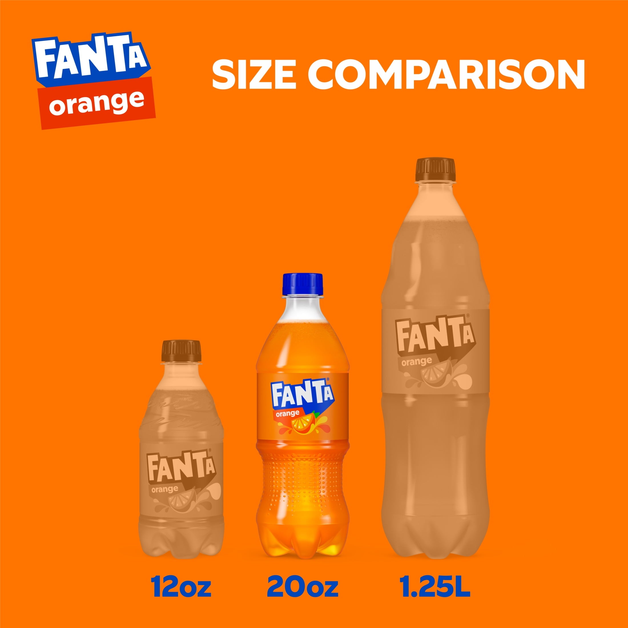 Fanta Orange Soda Pop Bottle 20 Fl Oz