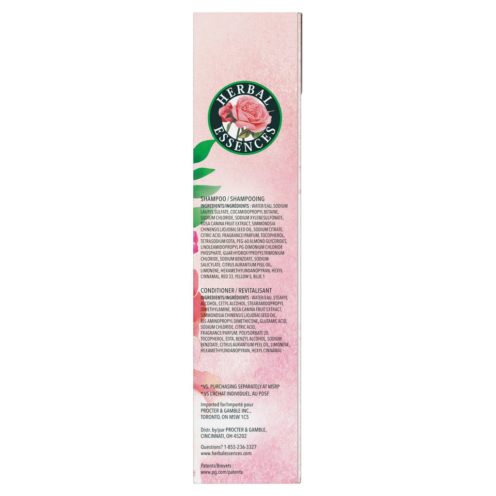 Herbal Essences Smooth Collection Rose Hips Shampoo & Conditioner Set 13.5 fl oz Each