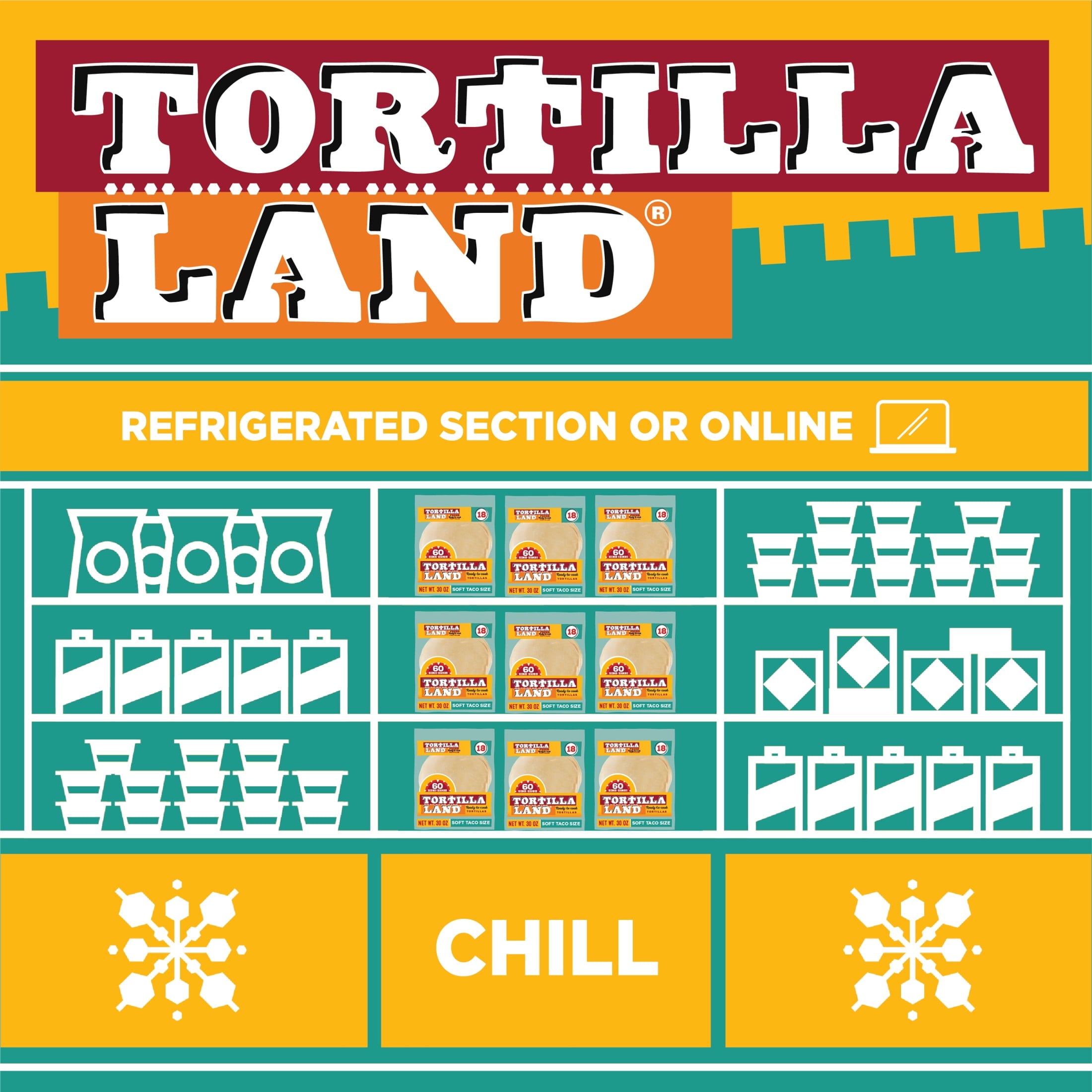 Ready to Cook Soft Taco Size Flour Tortillas 30 Oz 18 Count TortillaLand