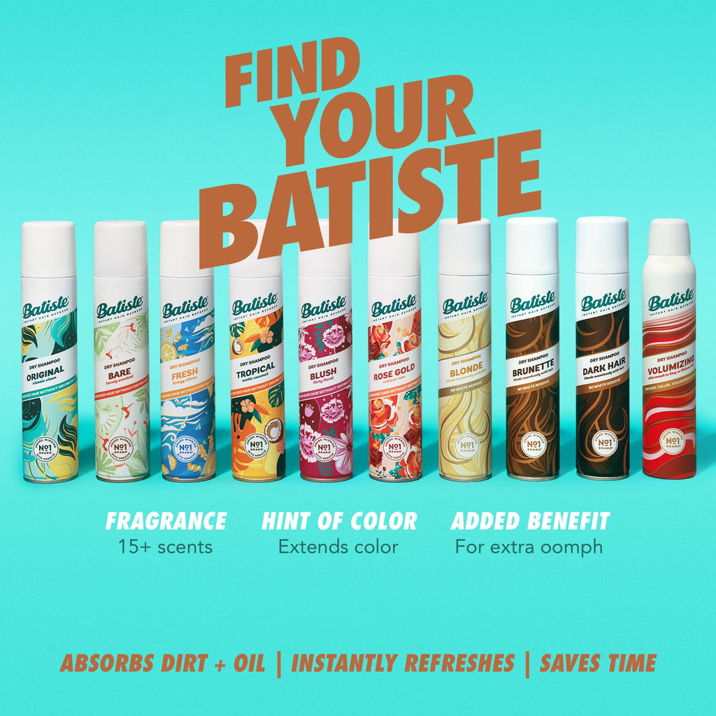 Batiste Beautiful Brunette Dry Shampoo for Brown Hair Oil Control & Texture 5.71 oz