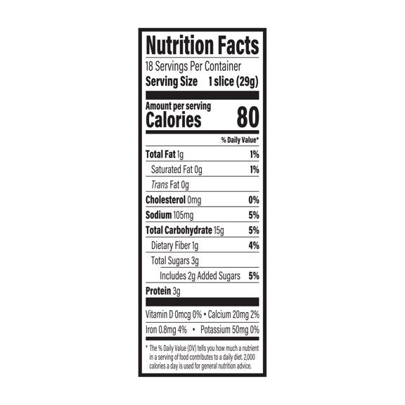 The Cheesecake Factory At Home Famous Brown Bread Sweet Wheat Sandwich Loaf 18.7 Oz 18 Count
