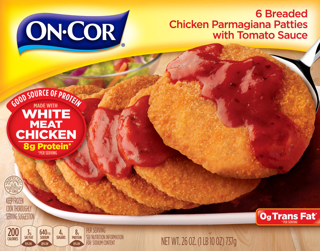 On-Cor Chicken Parmagiana With Tomato Sauce Frozen Meal 26 Oz