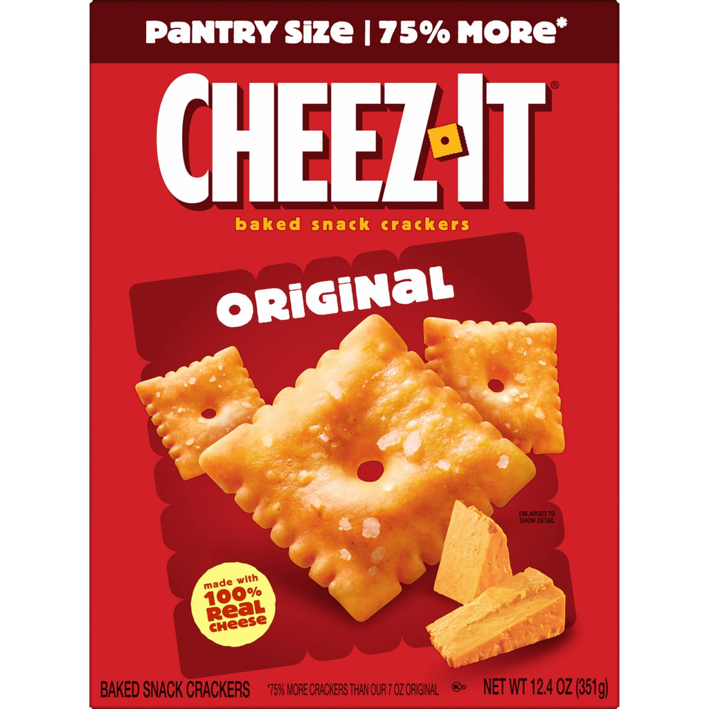 Original Baked Snack Crackers 12.4 Oz 1 Count Cheez-It